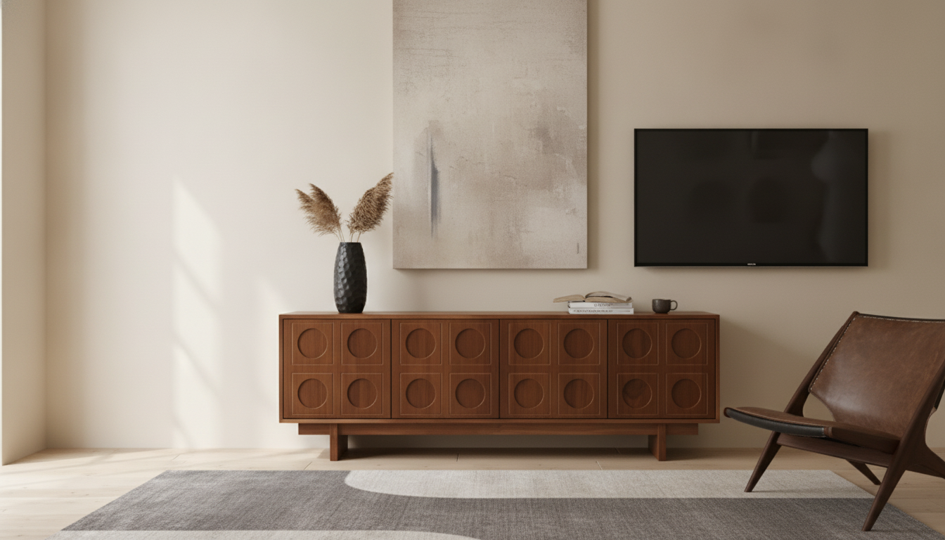 Retro Scandinavian TV Stand Setup: Sizing, Storage & Style